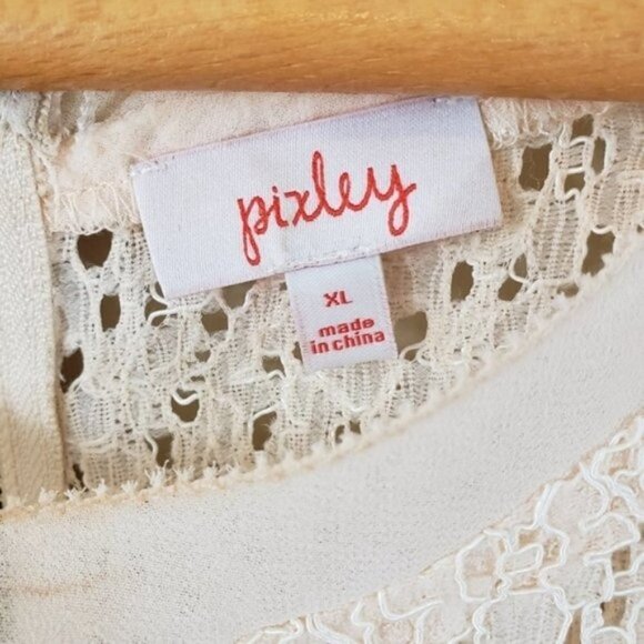 Pixley | Cream Yuli Lace Cap Sleeve Blouse Size XL - Picture 3 of 8